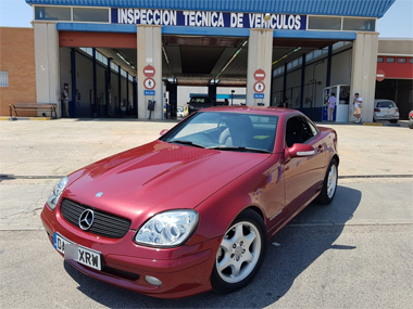 Mercedes SLK230 passes it's import test Mercedes SLK outside test centre